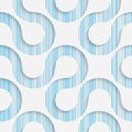 Seamless Curved Pattern. Abstract Shapes Background