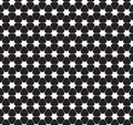 Seamless curved star flower pattern Royalty Free Stock Photo