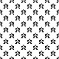 Seamless Curvey Bold Pattern Element Repeated On White Background Royalty Free Stock Photo