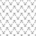 Seamless Curvey Stylish Pattern Repeated Design On White Background