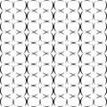 Seamless Curvy Lines Repeated Design On White Background