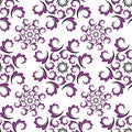 Seamless of curwed violet pattern