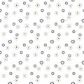 Seamless cute daisy flower pattern background. Royalty Free Stock Photo