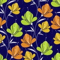 Seamless cute fancy floral pattern