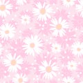 Seamless cute flower background