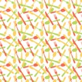 Seamless Cutlery Silverware Pattern