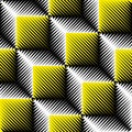 Seamless 3d Cube Pattern. Abstract Futuristic Background Royalty Free Stock Photo