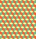 Seamless 3d Cube Pattern. Abstract Minimal Wrapping Paper Background Royalty Free Stock Photo