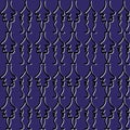 Seamless 3D pattern of antique elements