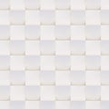 Seamless 3D pattern of white and beige geometric shapes