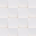 3D pattern made of white and beige geometric shapes Royalty Free Stock Photo