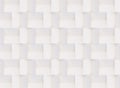 3D pattern made of white and beige geometric shapes Royalty Free Stock Photo