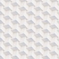 Seamless 3D pattern white and beige geometric shapes