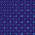 Seamless 3d pink colourful embossed flower background pattern. Royalty Free Stock Photo