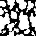 Seamless dalmatian fur animal print. Animal skin pattern. Stained background. Vector illustration.