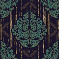 Seamless Damascus wallpaper pattern. Vector illustration