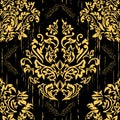 Seamless Damascus wallpaper pattern. Vector illustration