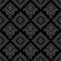 Seamless damask floral geometric Wallpaper Royalty Free Stock Photo