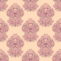 Seamless damask floral paisley cute vintage pattern.