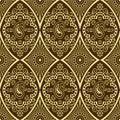 Seamless damask floral pattern Royalty Free Stock Photo