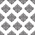 Seamless damask floral pattern Royalty Free Stock Photo