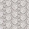 Seamless damask floral pattern design Royalty Free Stock Photo