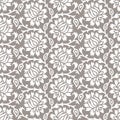 Seamless damask floral pattern design Royalty Free Stock Photo