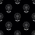 Seamless damask floral pattern design Royalty Free Stock Photo