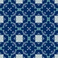 Seamless damask floral pattern Royalty Free Stock Photo