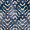 Seamless damask flourish motif Victorian style surface pattern design for print