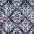 Seamless damask flourish motif Victorian style surface pattern design for print