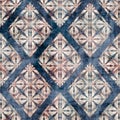 Seamless damask flourish motif Victorian style surface pattern design for print