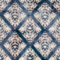 Seamless damask flourish motif Victorian style surface pattern design for print