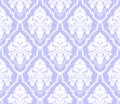 Seamless damask ornamental Wallpaper with flowers Bouquet