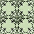 Seamless damask pattern Royalty Free Stock Photo