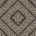 Seamless damask pattern. Royalty Free Stock Photo