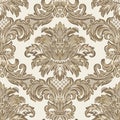 Vector damask seamless pattern element. Classic luxury Baroque ornament, Royal Victorian seamless texture for Wallpaper, textiles,