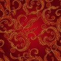 Seamless damask pattern.