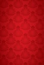 Seamless damask pattern red
