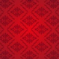 Seamless Damask Pattern Red Background Royalty Free Stock Photo