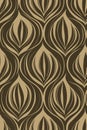 Seamless damask pattern with variating organic shapes Royalty Free Stock Photo