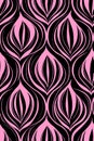 Seamless damask pattern with variating organic shapes Royalty Free Stock Photo