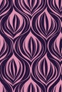 Seamless damask pattern. Variating shapes. Vector Royalty Free Stock Photo