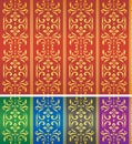 Seamless damask textile or wallpaper pattern