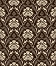 Seamless damask vintage wallpaper