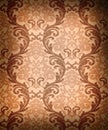 Seamless damask wallpaper Royalty Free Stock Photo