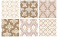 Seamless damask wallpaper