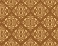 Seamless damask wallpaper Royalty Free Stock Photo