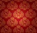 Seamless damask wallpaper