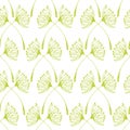 Seamless dandelions pattern.